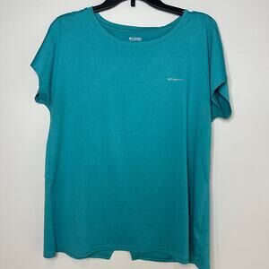 Columbia Women's LARGE Teal Activewear Shirt Top - NWOT